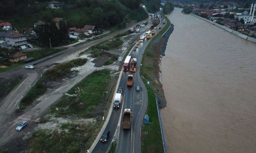 Turske firme koje grade Koridor Vc uputile konvoj mehanizacije u Jablanicu