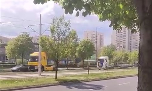 Protestna vožnja vozača kamiona Sarajevom