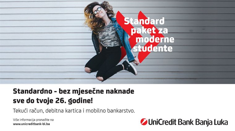 Račun, kartica, aplikacija – Standard paket za moderne srednjoškolce i studente i to bez naknade