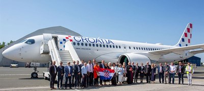 Obnova flote: Croatia Airlinesu stigao treći Airbus A220-300