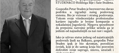Preminuo Petar Studen, jedan od osnivača Studen&CO Holdinga