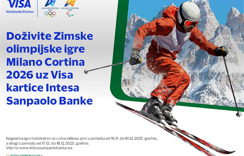Intesa Sanpaolo Banka i Visa vode vas na Zimske olimpijske igre Milano...