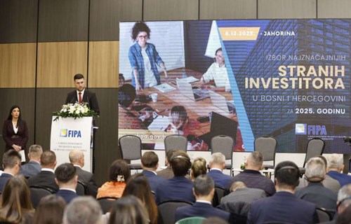 FIPA: Dodijeljena priznanja najznačajnijim stranim investitorima u BiH