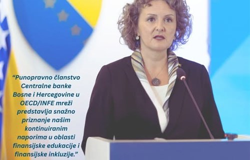 Centralna banka BiH postala punopravna članica OECD/INFE mreže