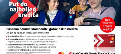 Put do najboljeg kredita vodi u UniCredit