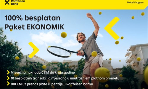 Novo lice bankarstva u BiH: Brzo i jednostavno uz Raiffeisen besplatan...
