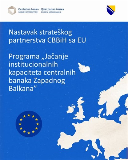 Nastavak strateškog partnerstva CBBiH sa EU u okviru Programa za centralne banke Zapadnog Balkana