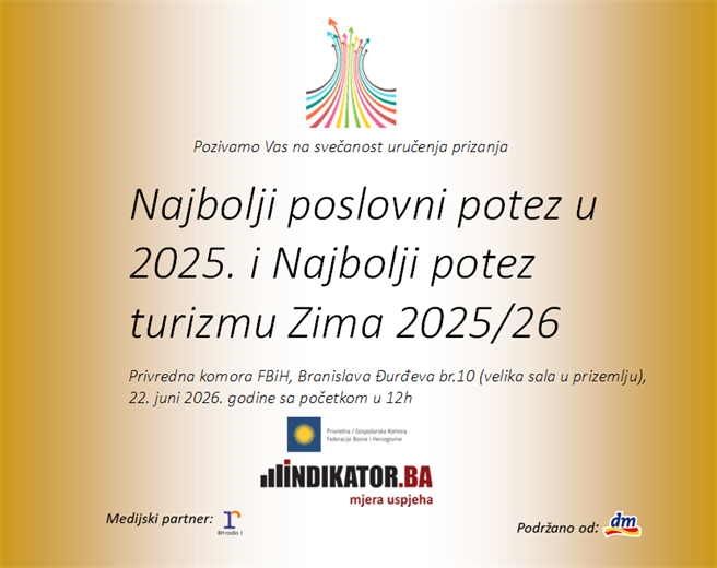 Portal Indikator.ba uručuje priznanja za najbolje poslovne poteze