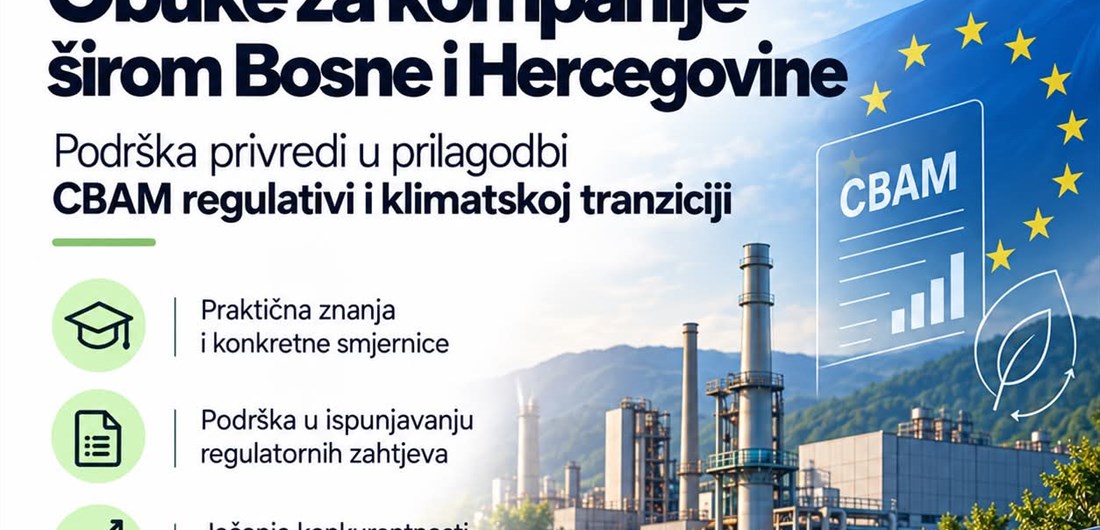 Nastavlja se ciklus obuka o CBAM regulativi: Naredna dvodnevna...