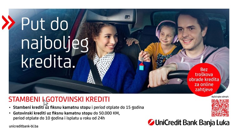 Uz UniCredit banku Banja Luka na putu do najboljeg kredita