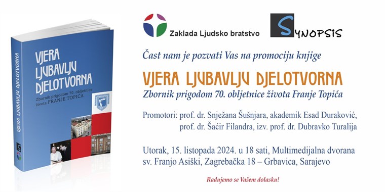 Promocija zbornika akademika prof. dr. mons. Franje Topića