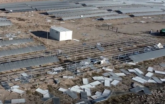 Bura uništila jednu od najvećih solarnih elektrana u Hrvatskoj