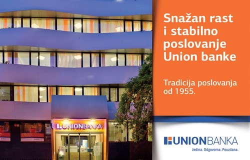 Sjajne vijesti iz Union banke