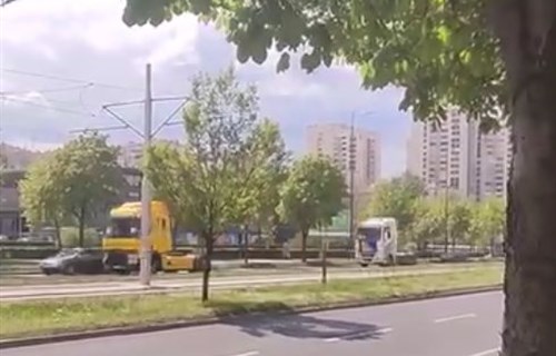Protestna vožnja vozača kamiona Sarajevom