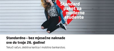 Račun, kartica, aplikacija – Standard paket za moderne srednjoškolce i studente i to bez naknade