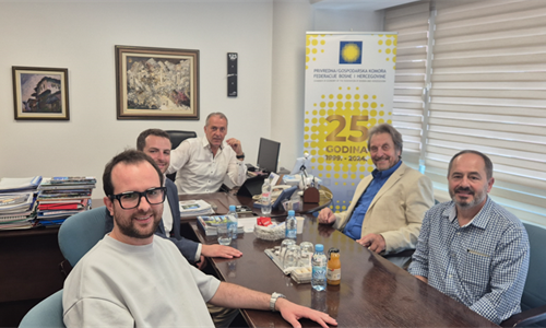 Errol Musk na radnom sastanku u Privrednoj komori FBiH