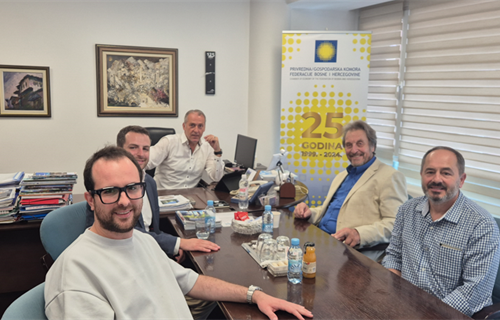 Errol Musk na radnom sastanku u Privrednoj komori FBiH