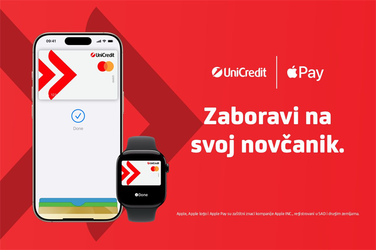 Apple Pay dostupan i klijentima UniCredit banke Banja Luka