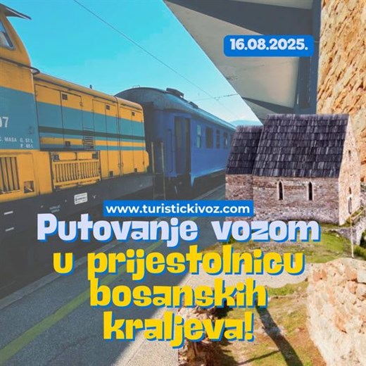 Turistički voz Sarajevo-Vareš u besplatnoj vožnji 16. avgusta