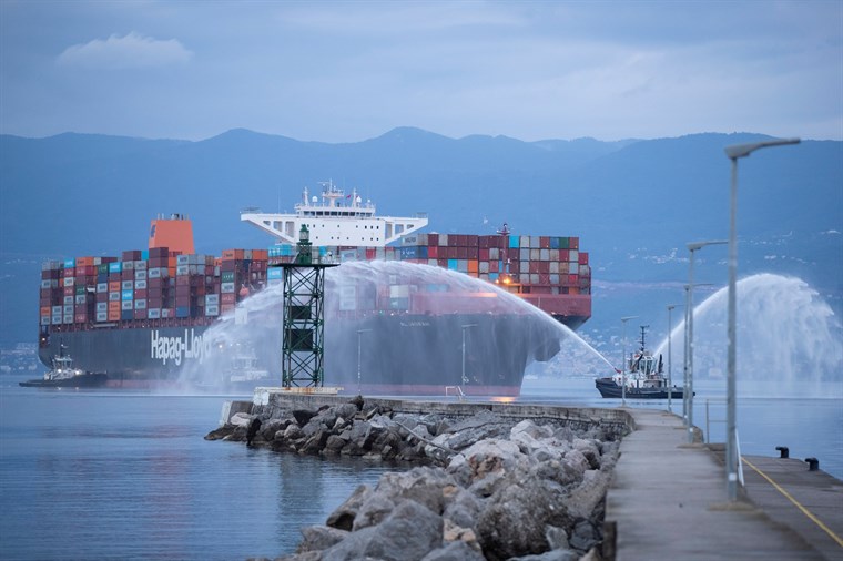 Rijeka Gateway počeo s radom: Stigao prvi brod sa teretom