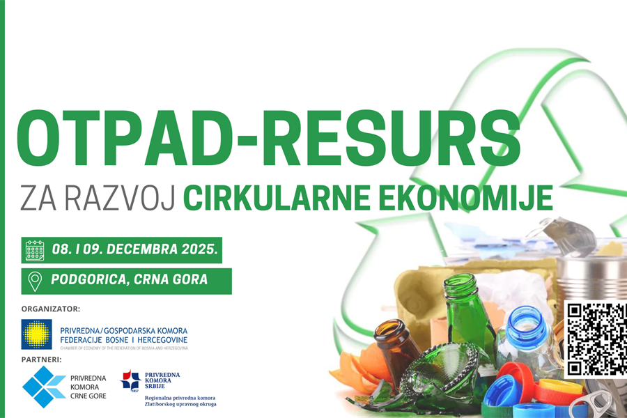 Bliži se međunarodna konferencija „Otpad – resurs za razvoj cirkularne...