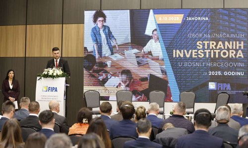 FIPA: Dodijeljena priznanja najznačajnijim stranim investitorima u BiH