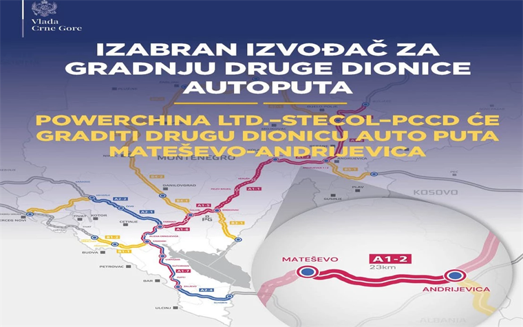 Kinezi će graditi 22 km dugu dionicu crnogorske autoceste