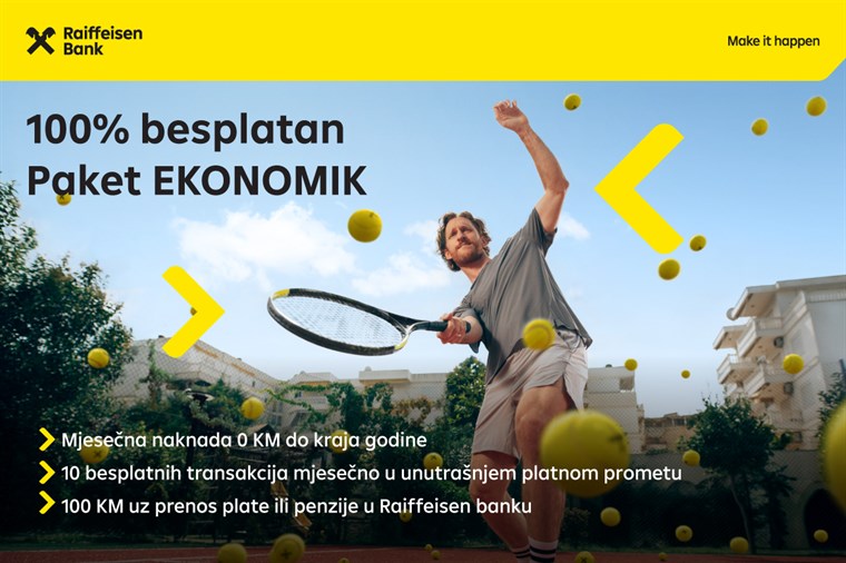 Novo lice bankarstva u BiH: Brzo i jednostavno uz Raiffeisen besplatan paket usluga