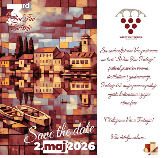 Treće izdanje festivala Wine Fine Trebinje 2. maja