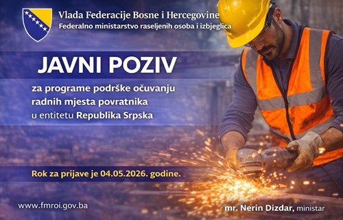 Javni poziv za programe podrške očuvanju radnih mjesta povratnika u...