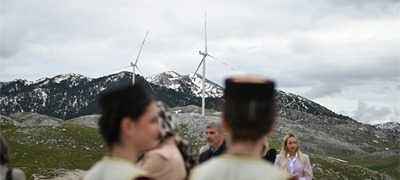 Crna Gora: Puštena u rad vjetroelektrana Gvozd