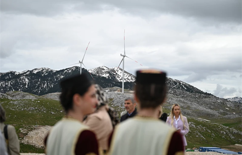 Crna Gora: Puštena u rad vjetroelektrana Gvozd