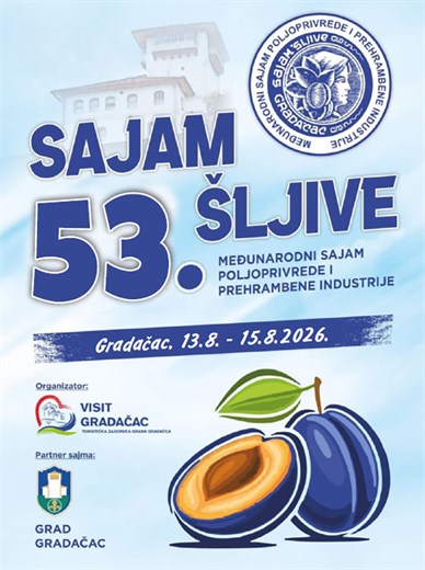 Gradačački sajam šljive sredinom augusta