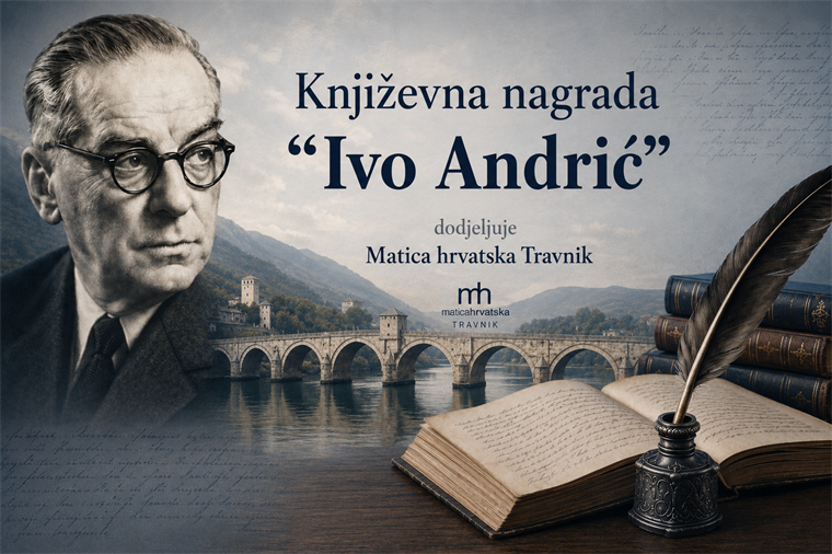 Velik uspjeh prve godine književne Nagrade „Ivo Andrić“ - zaključen natječaj s čak 190 prijava iz 12 država svijeta