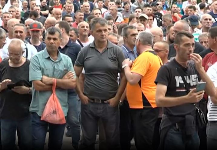 Protestovali radnici ArcelorMittala Zenica