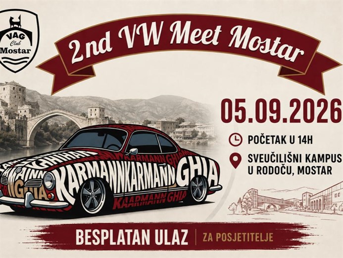 Drugi VW Meet Mostar okupit će ljubitelje automobila iz cijele regije