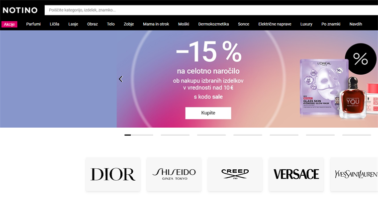 Češki online trgovac Notino otvara prvu fizičku trgovinu u Sloveniji