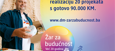 "Žar za budućnost": dm i partneri izdvajaju gotovo 90.000 KM za 20 projekata širom Bosne i Hercegovine