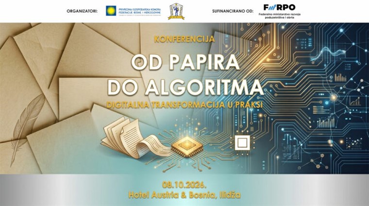 Konferencija "Od papira do algoritma – Digitalna transformacija u praksi"