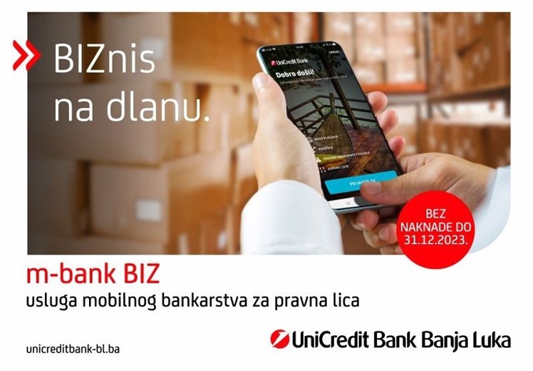 UniCredit mBank BIZ - nova usluga mobilnog bankarstva za pravna lica