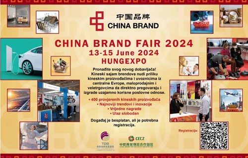 Poziv na Sajam kineskih robnih marki “China Brand Fair” u Budimpešti