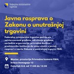 Otvorena javna rasprava o Zakonu o unutrašnjoj trgovini FBiH